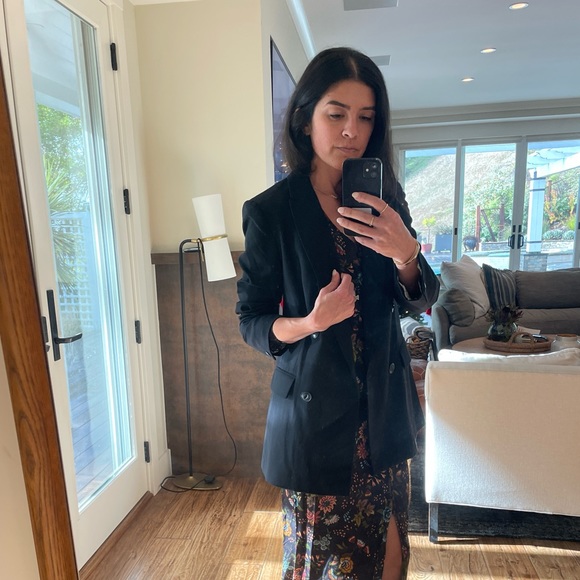 rag & bone ICONS Andie Twill Double Breasted Blazer - Picture 4 of 6